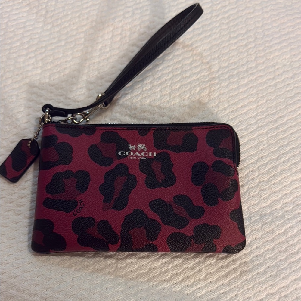 Coach Small Leopard Print Clutch